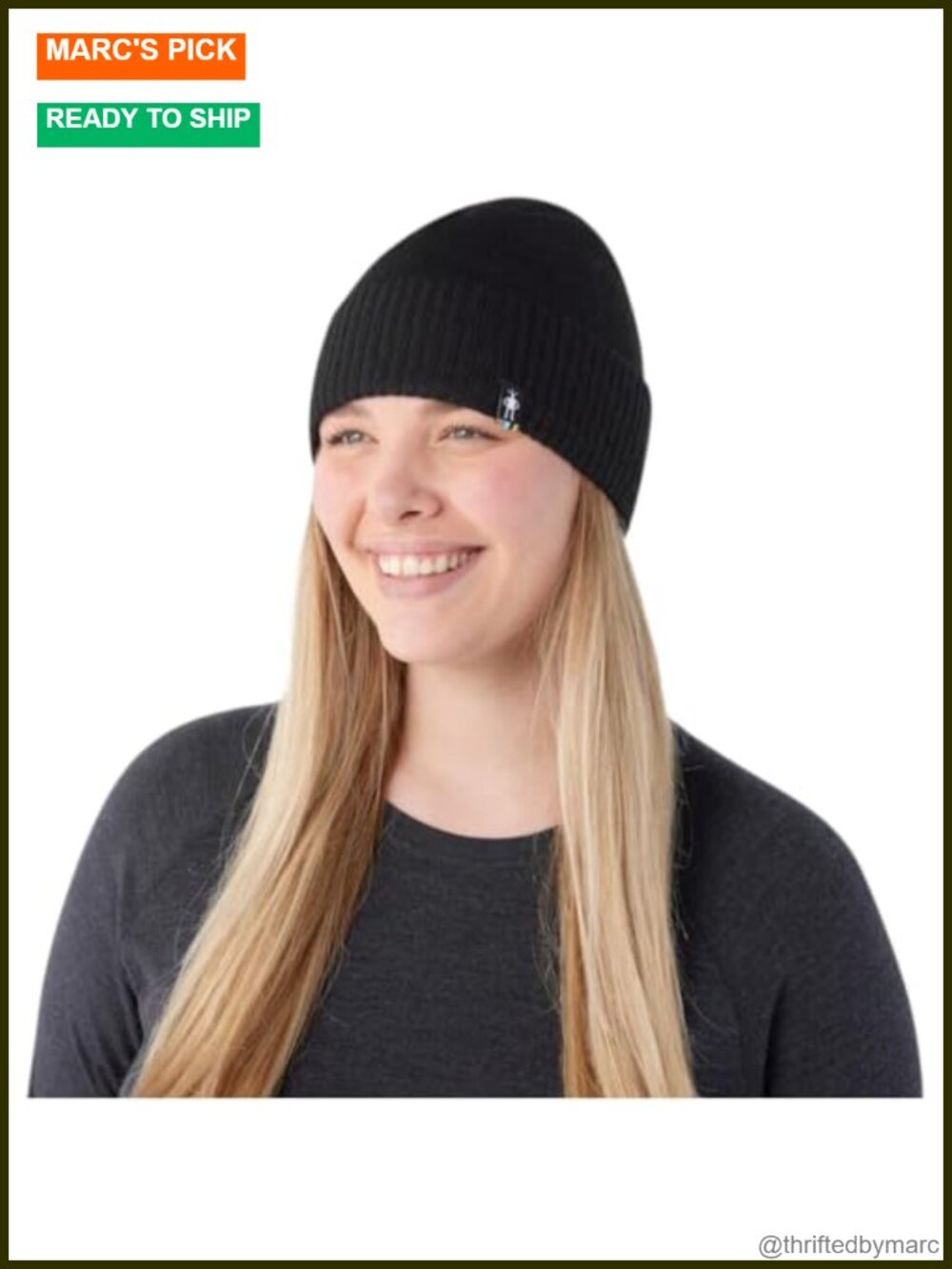 Smartwool Merino Wool Fleece Lined Beanie Unisex Warm Winter Hat